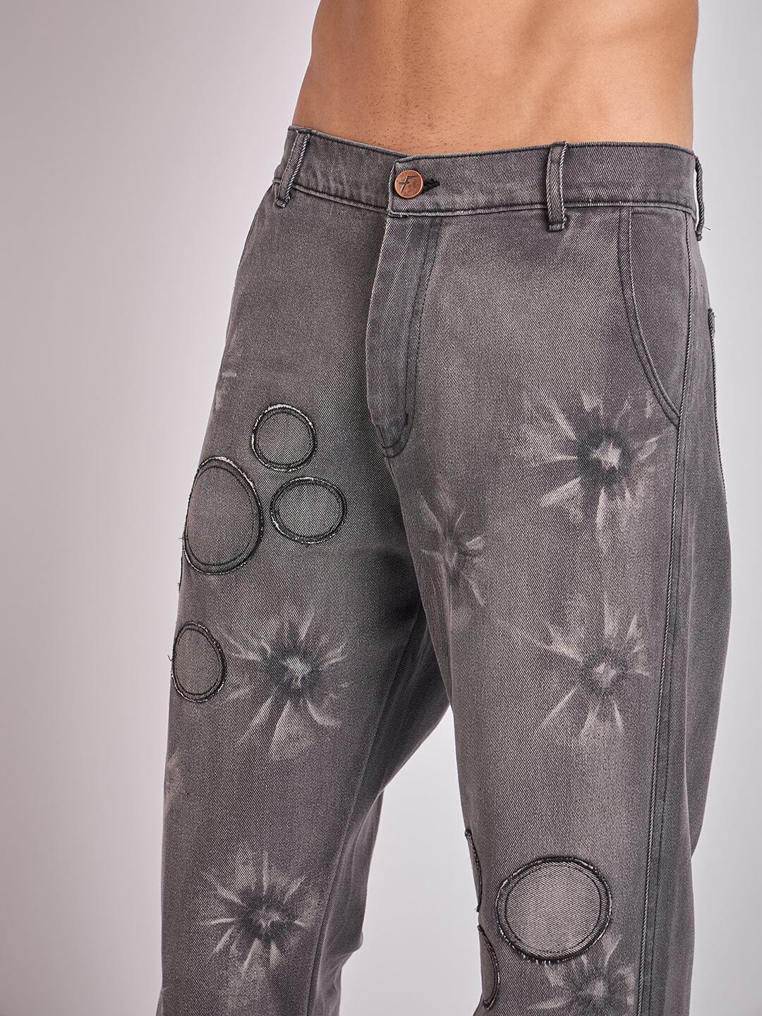 Black Oxygen Bubble Washed Denim - Image 3