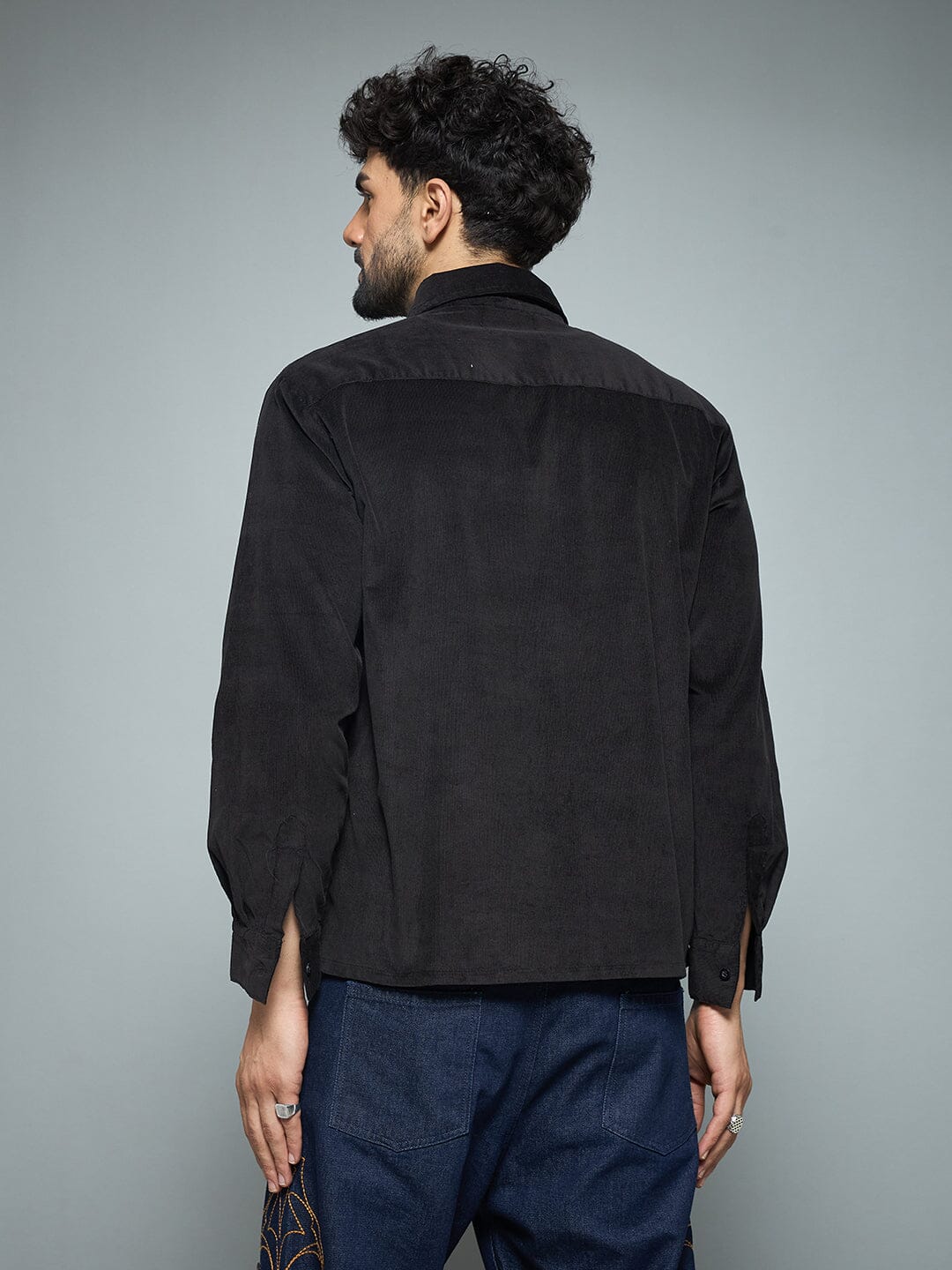 Black Socialite Corduroy Shirt - Image 6
