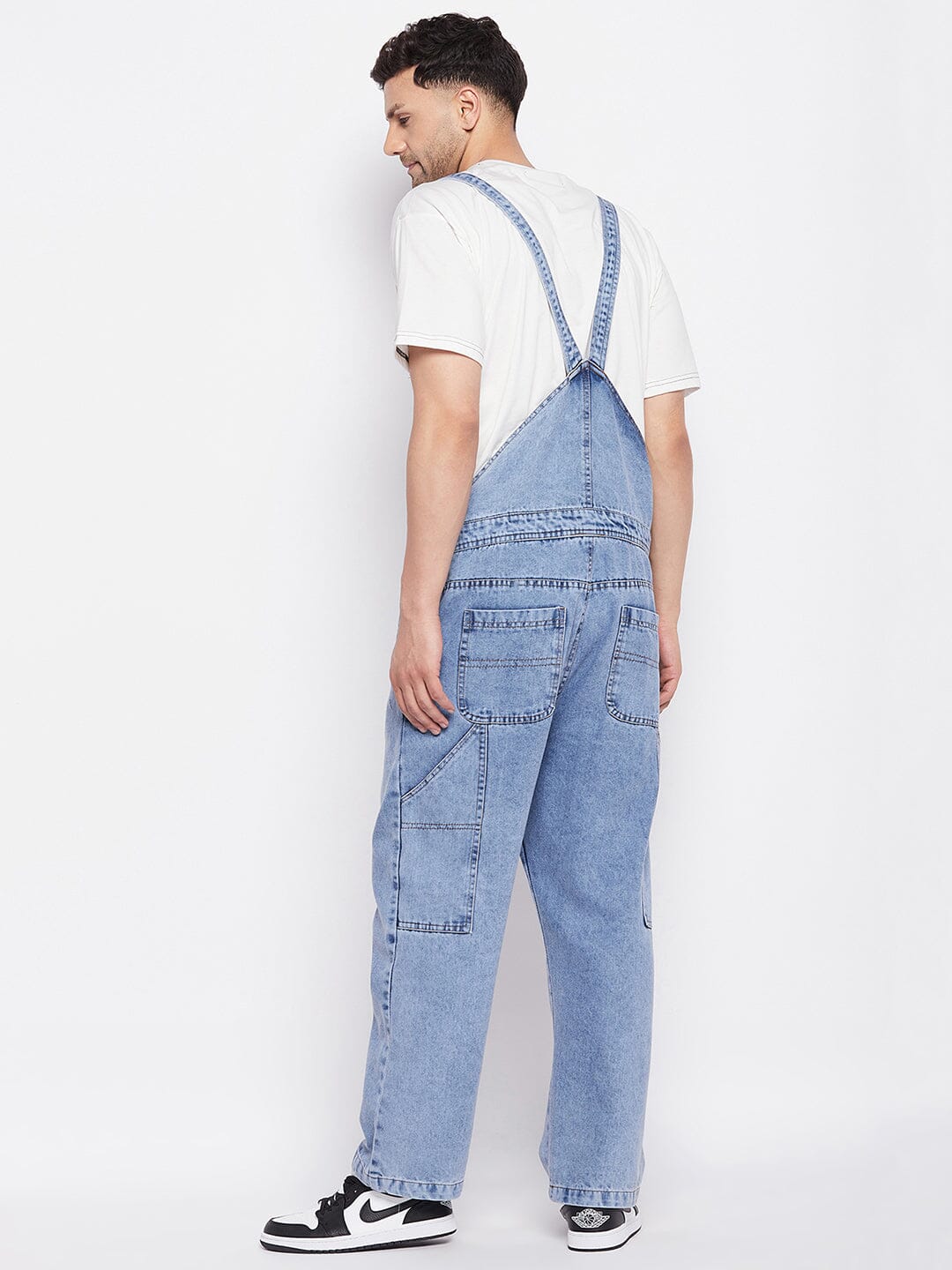 Blue Baggy Carpenter Dungaree - Image 5