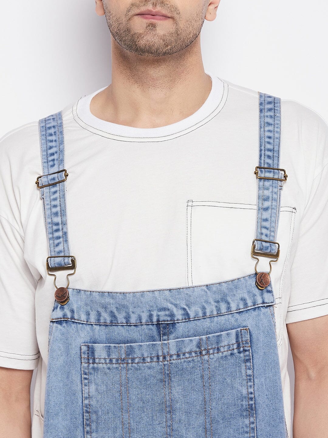 Blue Baggy Carpenter Dungaree - Image 6