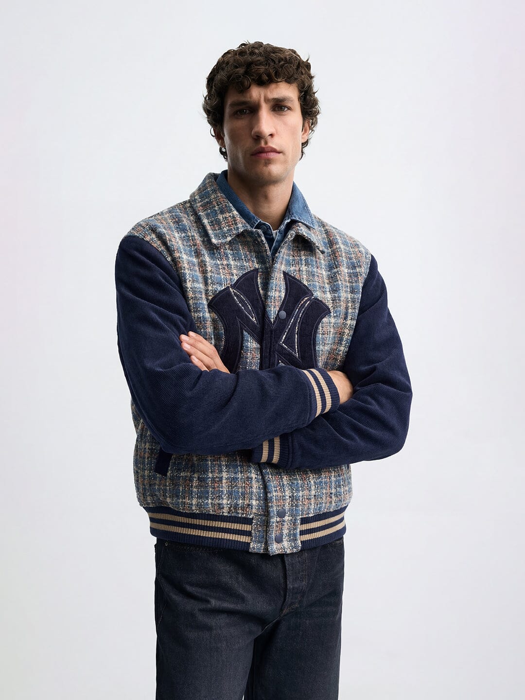 Blue Tweed NY Applique Jacket - Image 3