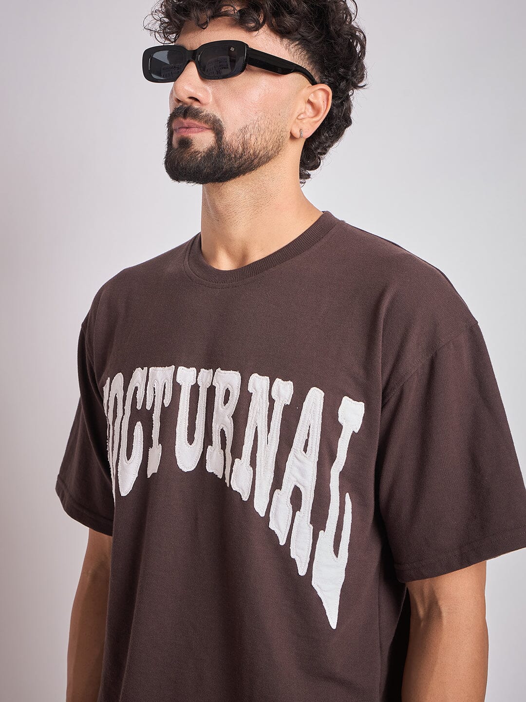 Brown Nocturnal Oversized Tshirt - Image 5