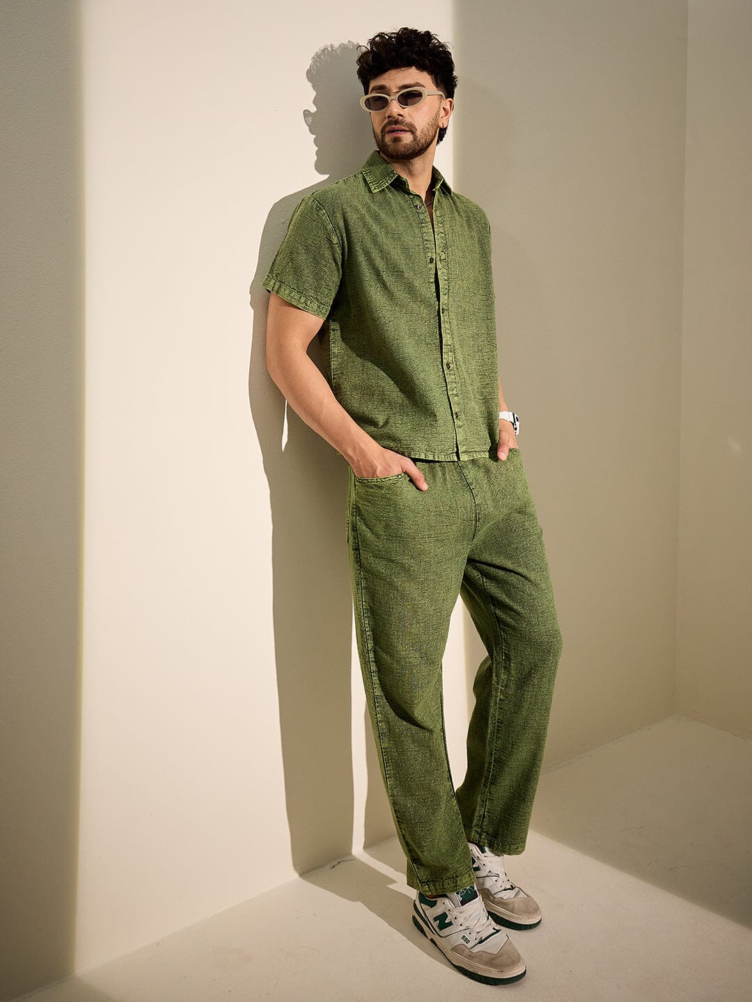 Green Overdyed PJ Coord Set - Image 3