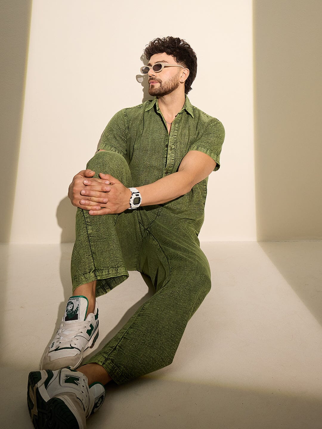 Green Overdyed PJ Coord Set - Image 5