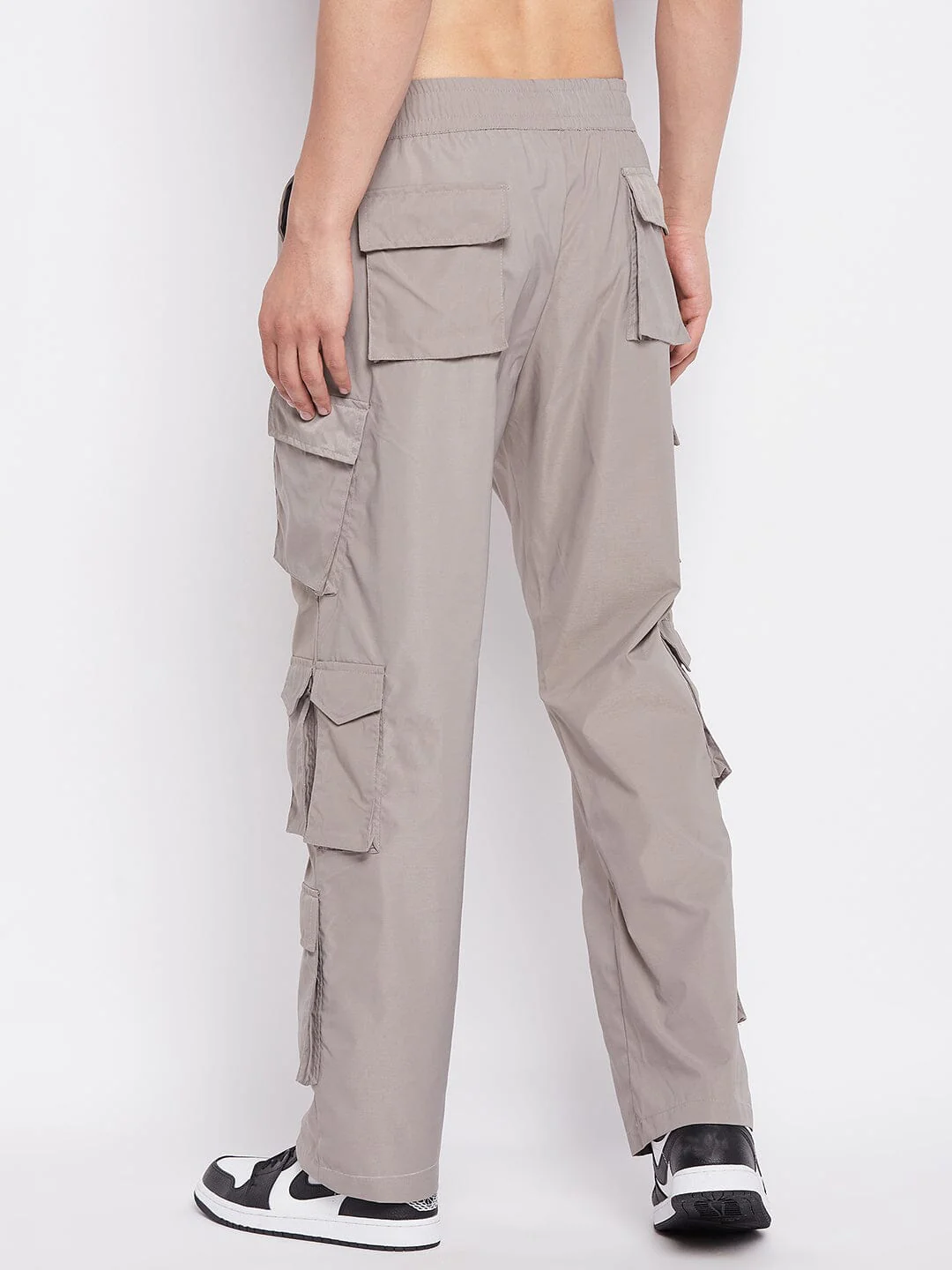 Grey Tactical Cargo Trackpants - Image 4