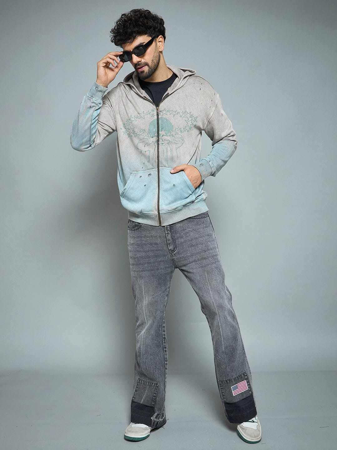 Mould Distressed Vintage Washed Hoodie - Image 3