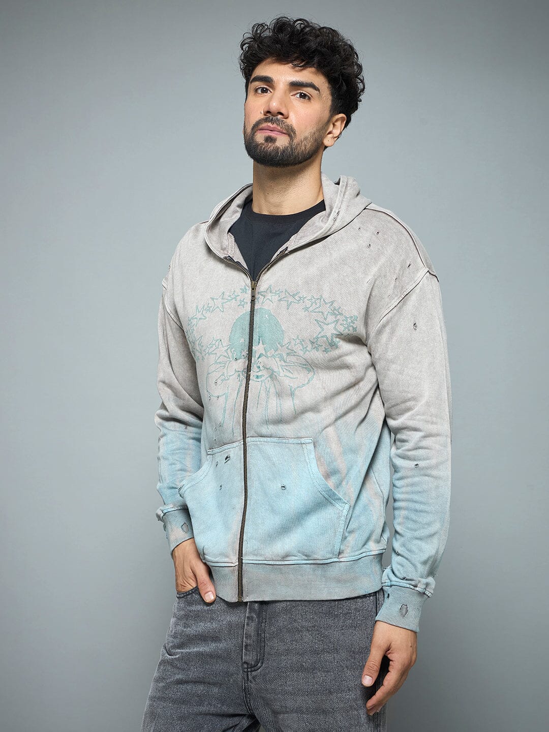 Mould Distressed Vintage Washed Hoodie - Image 5
