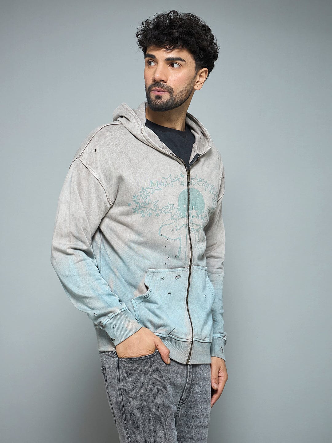 Mould Distressed Vintage Washed Hoodie - Image 6