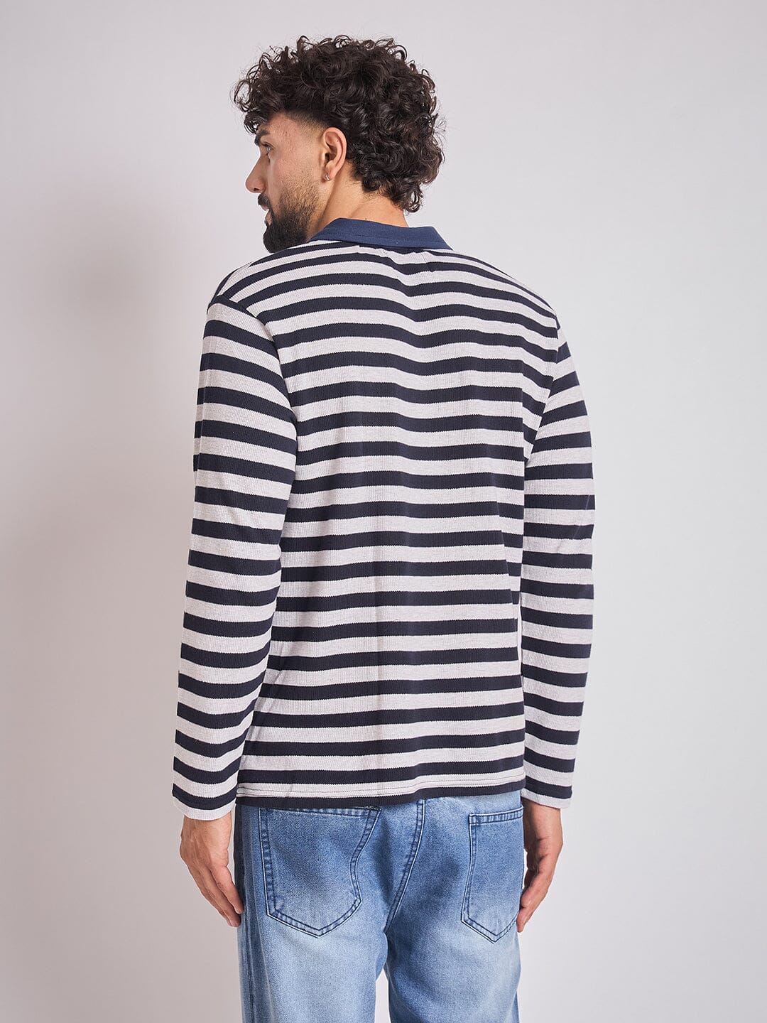 Sailor Stripes Longsleeve Polo Tshirt - Image 5
