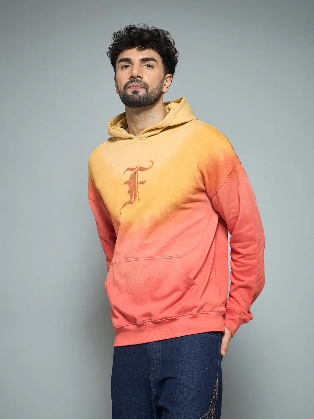 Sunrise Ombre Oversized Hoodie - Image 3