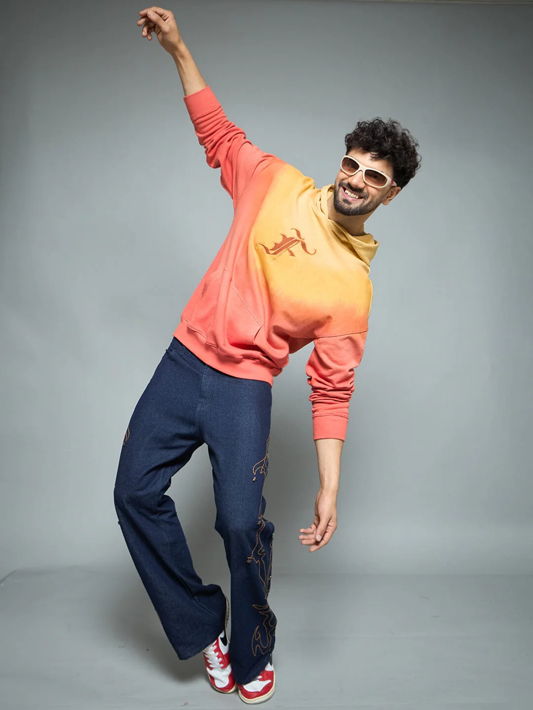 Sunrise Ombre Oversized Hoodie - Image 4