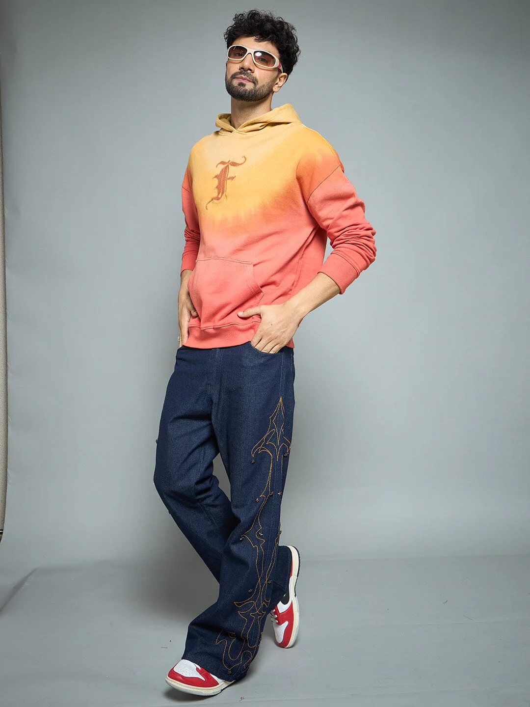 Sunrise Ombre Oversized Hoodie - Image 5