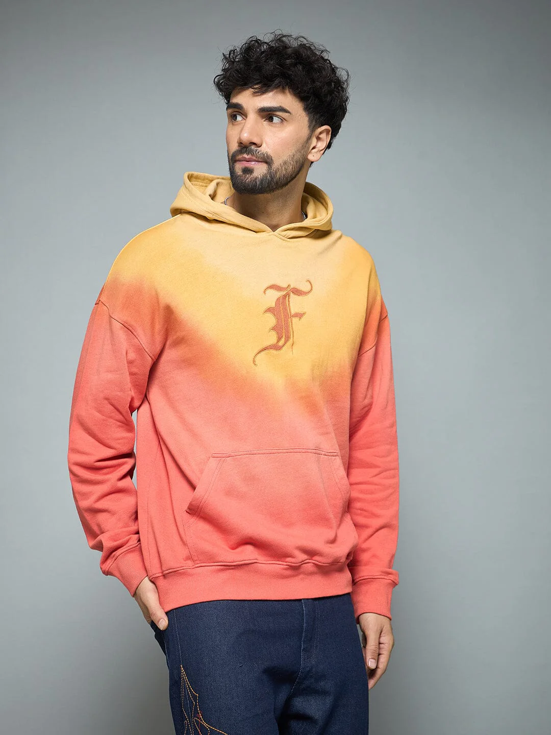 Sunrise Ombre Oversized Hoodie - Image 6
